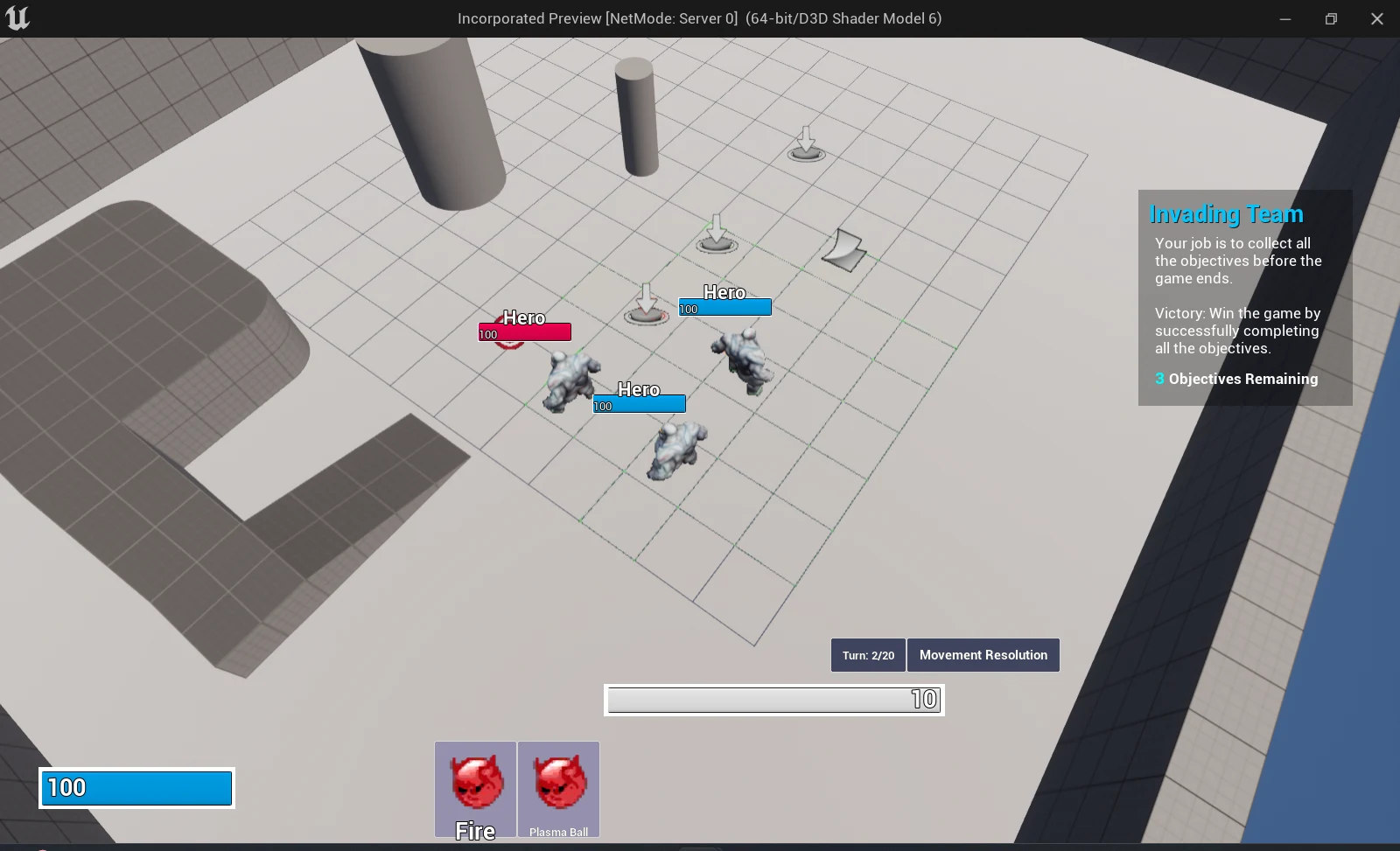 Turn-based multiplayer — development screenshot 1.