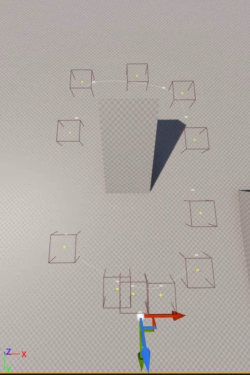 Procedural track and checkpoints.